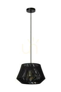 Lampă suspendată Lucide JESSICA neagră bumbac Japandi E27 10421/30/30 small 1