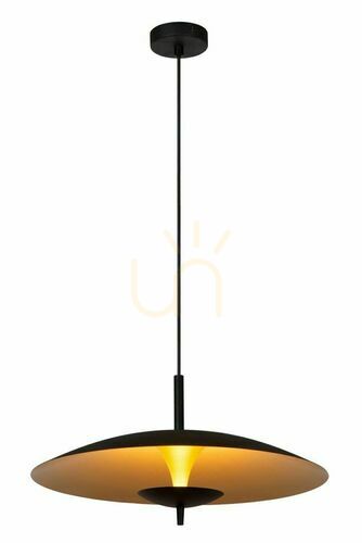 Verifica Lampă suspendată Lucide Vulcan LED negru-auriu 45 cm 30461/09/30