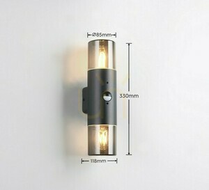 Lampă de perete pentru exterior Trio HOOSIC - SENSOR DE MIȘCARE 222260232 small 7