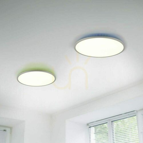 Verifica Plafonieră LED Trio YUMA 641710287, culoare titan, 40 cm, CCT și RGB