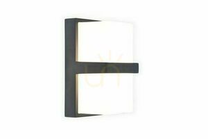 Lampă de perete exterior LED Lutec STELA 5197401118 gri aluminiu 14W IP54 small 0