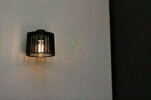 Lampă de perete exterior Lutec SHYNE 5197501012 negru aluminiu sticlă 25W IP54 small 1