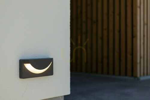 Verifica Aplică LED de exterior Lutec LUPS 6402801118 gri închis 14 W IP54