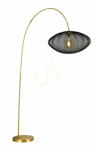 Verifica Lampă de podea Lucide CORINA neagră aurie Japandi 03747/60/30
