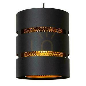 Pendul Lucide ROSAS 21433/13/30 negru auriu metal, 3 becuri, 43 cm small 2