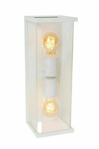 Verifica Aplica exterior Lucide CLAIRE alb sticlă rustic IP54 27883/02/31