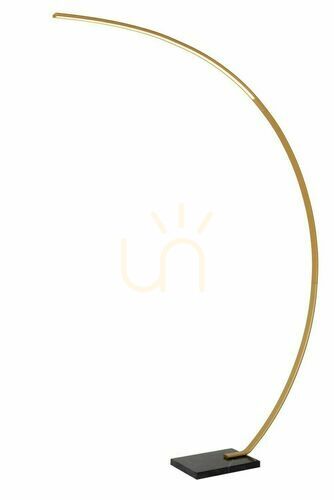 Verifica Lampă de podea Lucide Curve LED aurie negru marmură 192 cm 44700/11/02