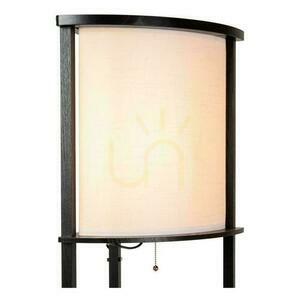 Lampă de podea cu rafturi Lucide MENNO 44798/81/30 neagră, abajur crem, 162,3 cm, E27 small 3