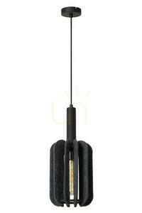 Pendul Lucide RAFAL 45492/01/36 gri pâslă Japandi E27 20 cm small 1