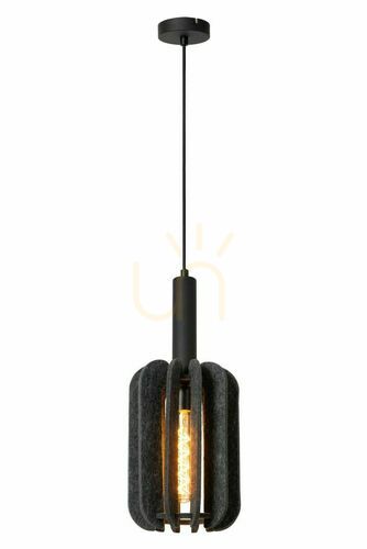 Verifica Pendul Lucide RAFAL 45492/01/36 gri pâslă Japandi E27 20 cm