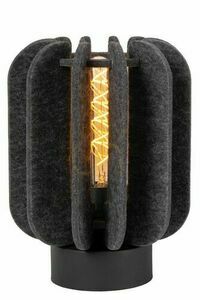 Lampă de masă Lucide RAFAL 45592/01/36 gri Japandi din pâslă, E27, 23 cm small 0