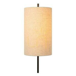 Lampadar Lucide MAGIC cu abajur din in, negru și crem, 165 cm, E27, 68711/81/30 small 1