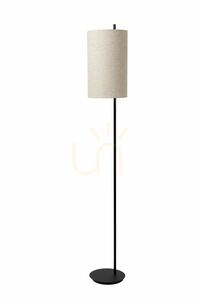 Lampadar Lucide MAGIC cu abajur din in, negru și crem, 165 cm, E27, 68711/81/30 small 4
