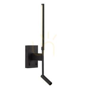 Aplica LED Lucide FINAN negru, aluminiu, 2 becuri, 51 cm small 2