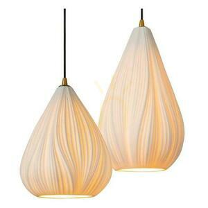 Lampa suspendată Lucide CINZIA alb 4xE27 porțelan metal Japandi 40 cm small 1
