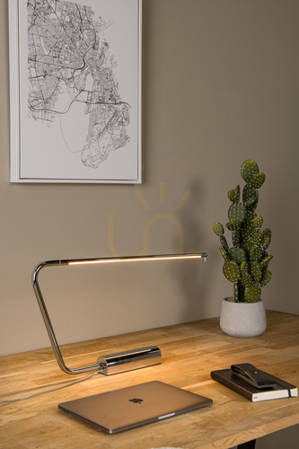 Verifica Lampă de birou LED Lucide MADISON crom 9 W cu dimmer tactil 44503/06/11