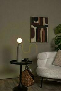 Lampă de masă Lucide Figaro gri porțelan sticlă Japandi 48,8 cm small 1