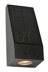 Aplică solară de exterior Lucide IRWIN neagră LED 2 W 3000 K IP54 cu senzori 15816/02/30 small 0