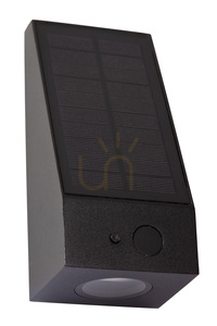 Aplică solară de exterior Lucide IRWIN neagră LED 2 W 3000 K IP54 cu senzori 15816/02/30 small 2