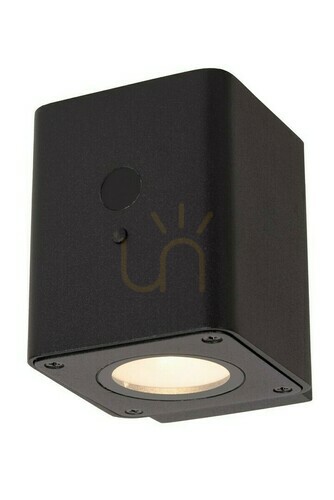 Verifica Lampă de perete exterior LED Lucide RAMIN neagră, aluminiu, IP65, senzor de mișcare