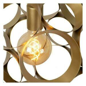 Lampă suspendată Lucide HANNELORE aurie metal modern 40 cm small 2