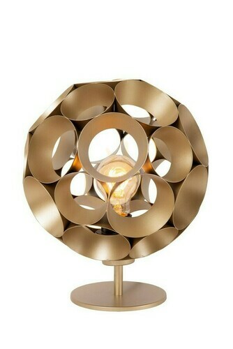 Verifica Lampă de masă Lucide Hannelore aurie metal modern E27 25 cm