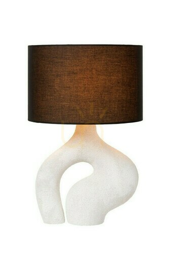 Verifica Lampă de masă Lucide FORMA ceramică albă Japandi E27 54 cm