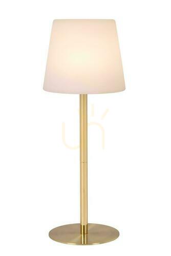 Verifica Lampă de masă portabilă Lucide TYON LED aurie IP65 41 cm