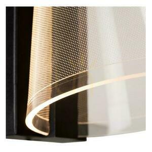 Aplica de perete Lucide Korgis LED baie negru IP44 sticlă metal modern small 2