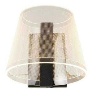 Aplica de perete Lucide Korgis LED baie negru IP44 sticlă metal modern small 3