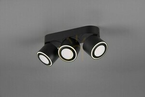 Plafonieră LED Trio TAURUS 652910332, negru mat, 3 spoturi small 3