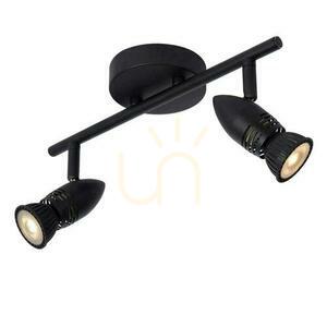 Spot Lucide CARO negru metal 2xGU10 13955/02/30 small 5