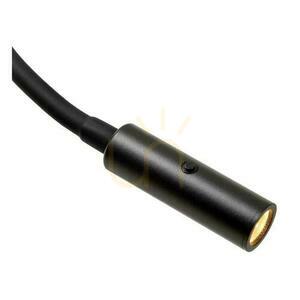 Lampă de podea Lucide Magic Japandi neagră din metal și in, 165 cm small 2