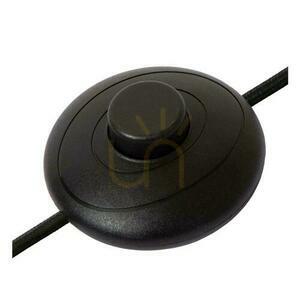 Lampă de podea Lucide Magic Japandi neagră din metal și in, 165 cm small 3