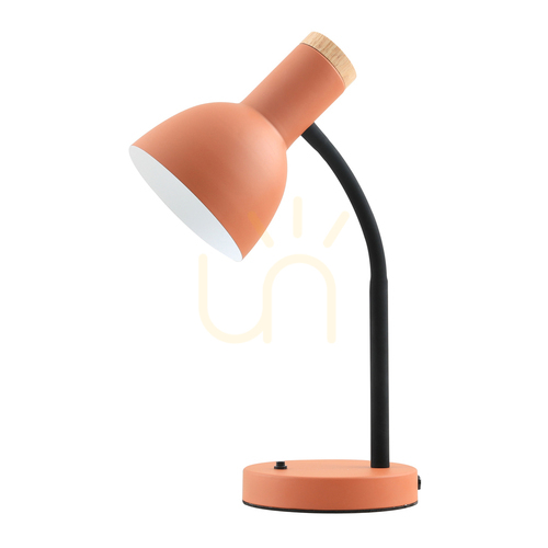Verifica Lampă de birou Italux Senza portocaliu lemn E27 dimabilă 36 cm TB-37263A-OG