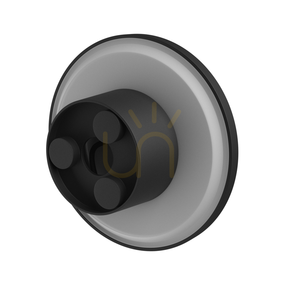 Verifica Piatta 9 W Cct 230 V Ip44 120x47 Mm Black Round Fațadă. Piatta 9 W Cct 230 V Ip44 120x47 Mm Black Round Fațadă.