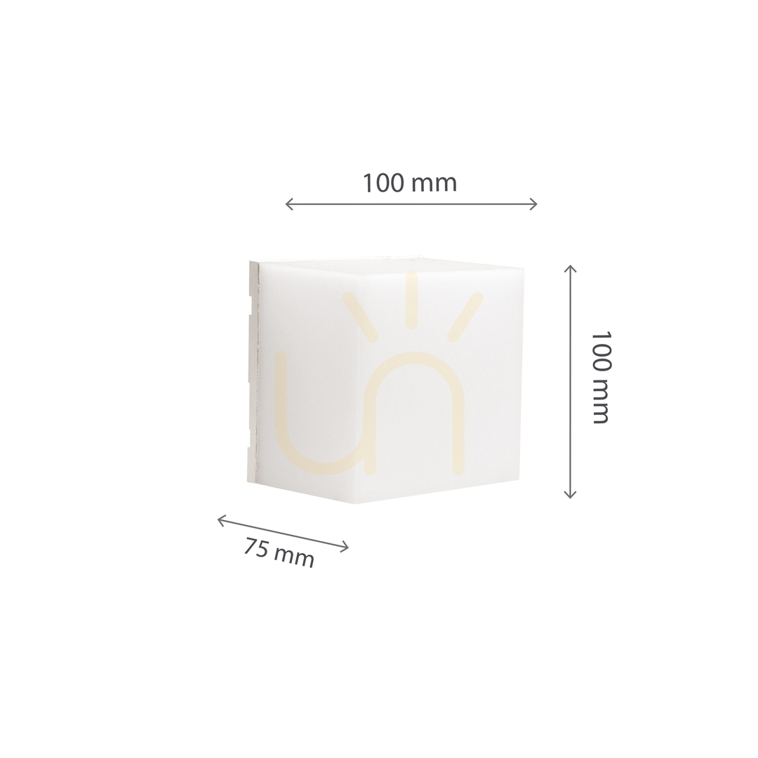 Verifica Scatollo 5 W Cct 230 V Ip54 100x100x75 Mm Fațadă albă Scatollo 5 W Cct 230 V Ip54 100x100x75 Mm Fațadă albă
