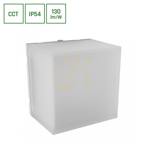 Verifica Scatollo 5 W Cct 230 V Ip54 100x100x75 Mm Fațadă albă