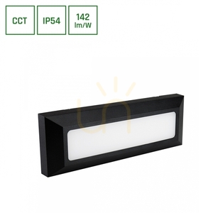Encanta 6 W Cct 230 V Ip54 230x80x30 Mm Negru Fațadă montată la suprafață small 5