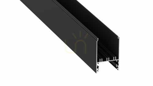 Verifica Profil LED LUMINES tip Foldo negru anodizat 2 m