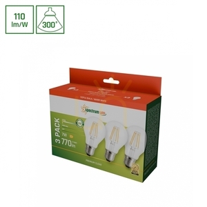 Led Gls E27 230 V 7 W Cog Ww spectru clar 3 pachete small 2
