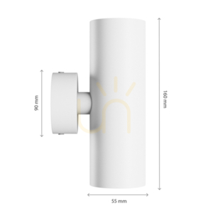 Squalla Variosa Tubo 2 Xgu10 Aplică 230 V Ip20 55 X160 X90 Mm Alb Round. 4 Squalla Variosa Tubo 2 Xgu10 Aplică 230 V Ip20 55 X160 X90 Mm Alb Round. small 4
