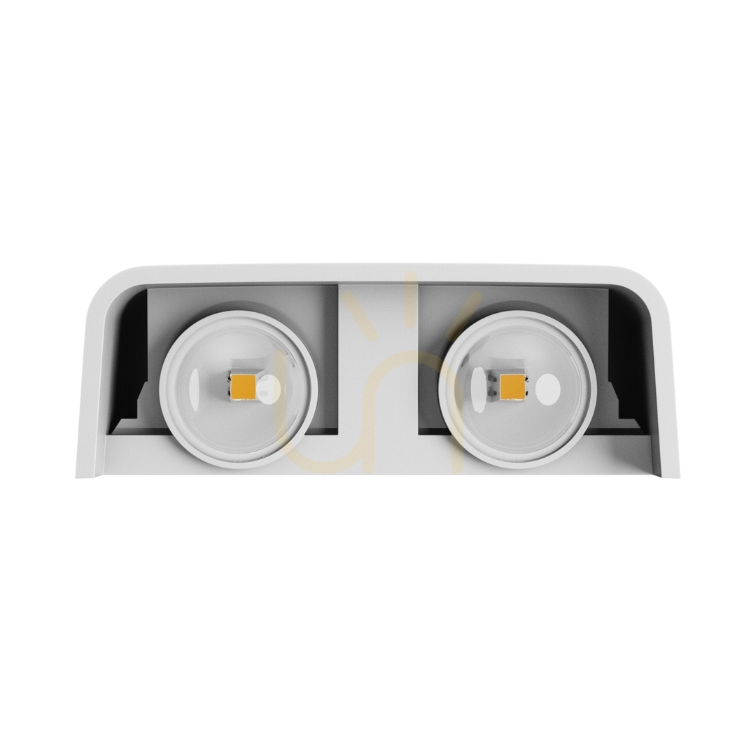 Vedere Lunarix 2 Lampă de perete 4 W Cct 230 V Ip54 Ra90 110 X110 X40 Mm Alb Lumini sus/jos Lunarix 2 Lampă de perete 4 W Cct 230 V Ip54 Ra90 110 X110 X40 Mm Alb Lumini sus/jos