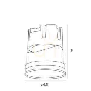 Spot încastrat LED Max Light Spilio HM190 4000K negru 10W IP65 4000K small 4