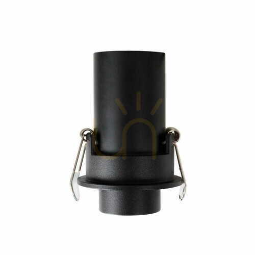 Verifica Plafoniera LED incastrata Max Light Halo H0129 negru aluminiu 6W 3000K 6 cm