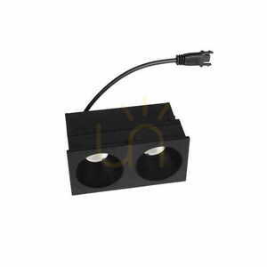 Lumină încastrată LED Max Light Modular HM180 2L negru 6W 3000K small 0