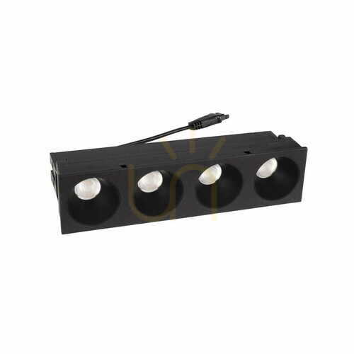 Verifica Spot LED încastrat Max Light Modular HM180 4L 12W negru 3000K 4 lumini