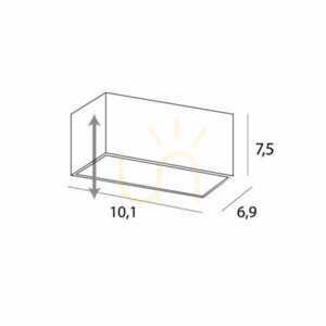 Corp de iluminat încastrat modular Max Light MODULAR H180.06 alb aluminiu small 3