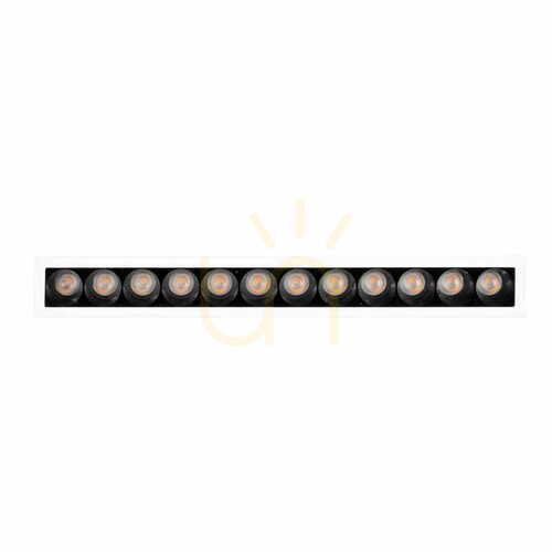 Verifica Lumină încastrată Max Light X-Line H0138 LED 15W 3000K alb/negru 24 cm