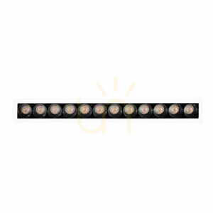 Lumină încastrată Max Light X-Line H0138 LED 15W 3000K alb/negru 24 cm small 0
